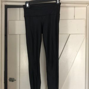 Shiny black athleta leggings